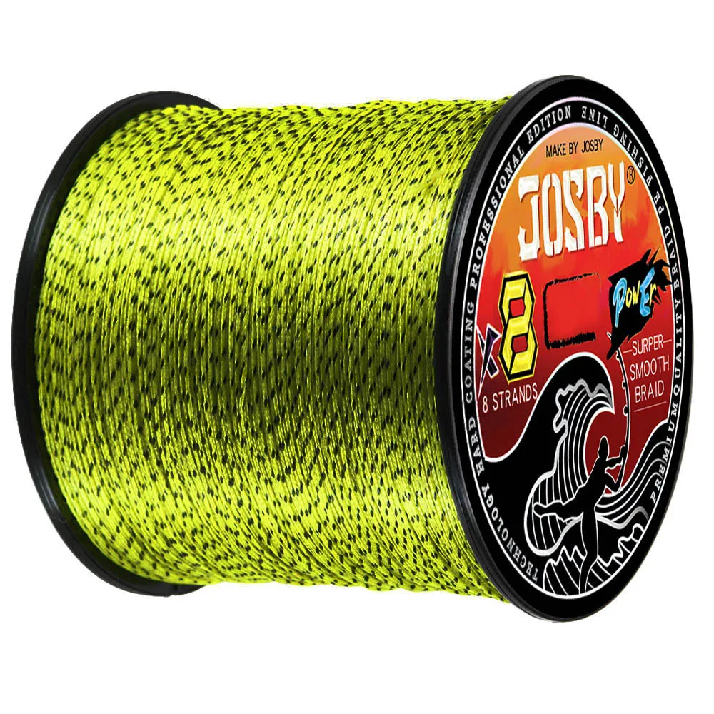 JOSBY New 8 Strands 100%PE Fishing Line 300M 500M 100M Multifilament  Speckled Fishing Wire Carp Freshwater Saltwater Pesca - AliExpress