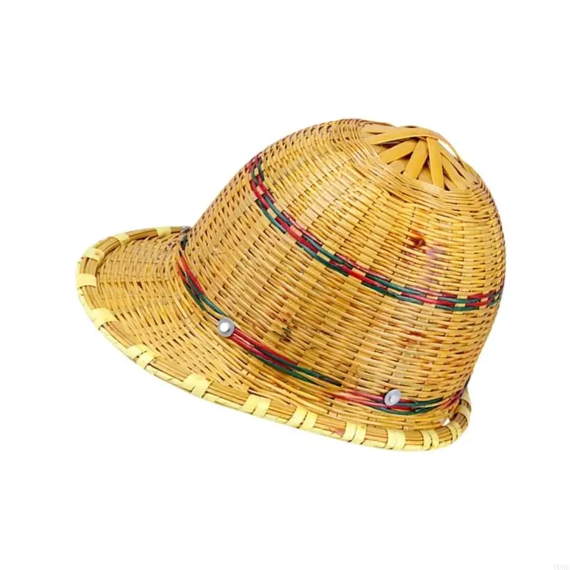 Atmungsaktiver aus Bambusgewebe für Outdoor-Aktivitäten, leichter Damen-Sonnenhut Y08E – Detail 4