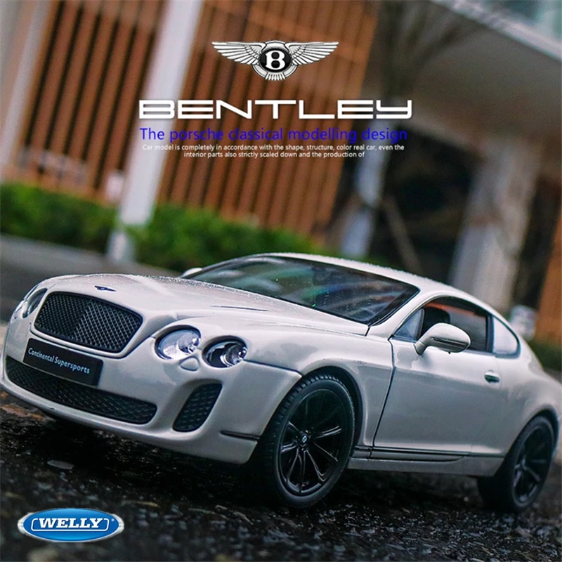 Welly 1:24 Bentley Continental Supersports Modello Di Auto In Lega Diecast Simulazione Veicoli Giocattolo In Metallo Collezione Di Modelli Di Auto Reg