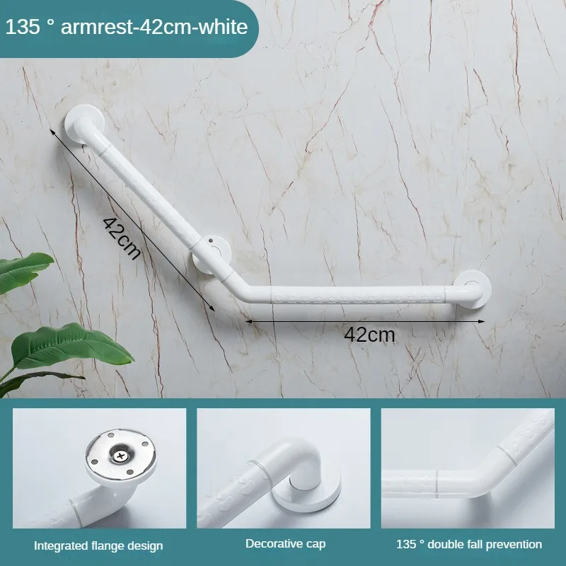Grab Rail Bathroom Safety Accessories 135 Degree Handrail Non-slip Toilet Grab Bar Stainless Steel Barrier Free Handle Towel Rod