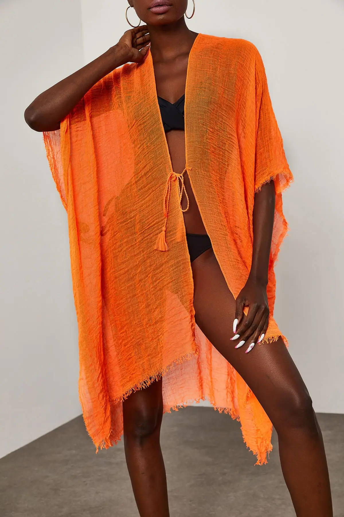 summer beach maxi dresses Beach Dress Pareo Female orange as well as ripwatered fabric pareo bikini bottom cover up