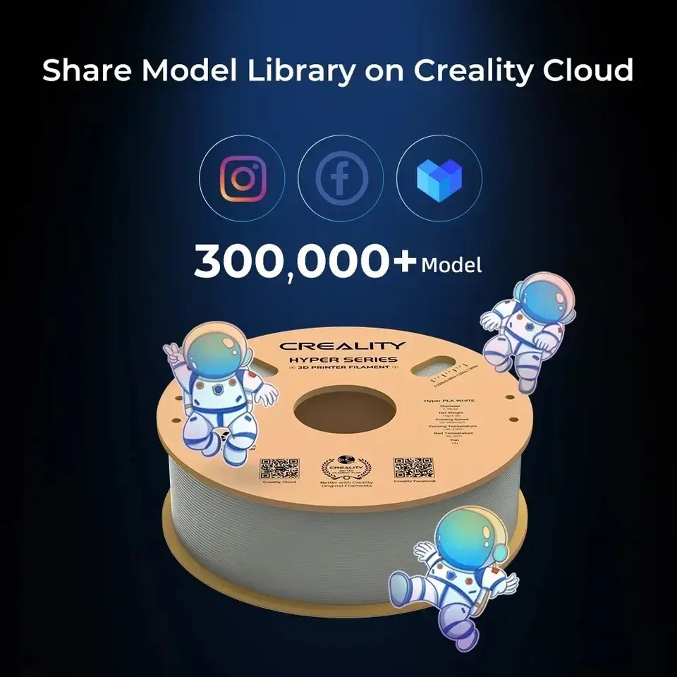 CREALITY Hyper Series PLA Filament 1.75mm Better Fluidity Faster Cooling High Precision for FDM Printers image 4