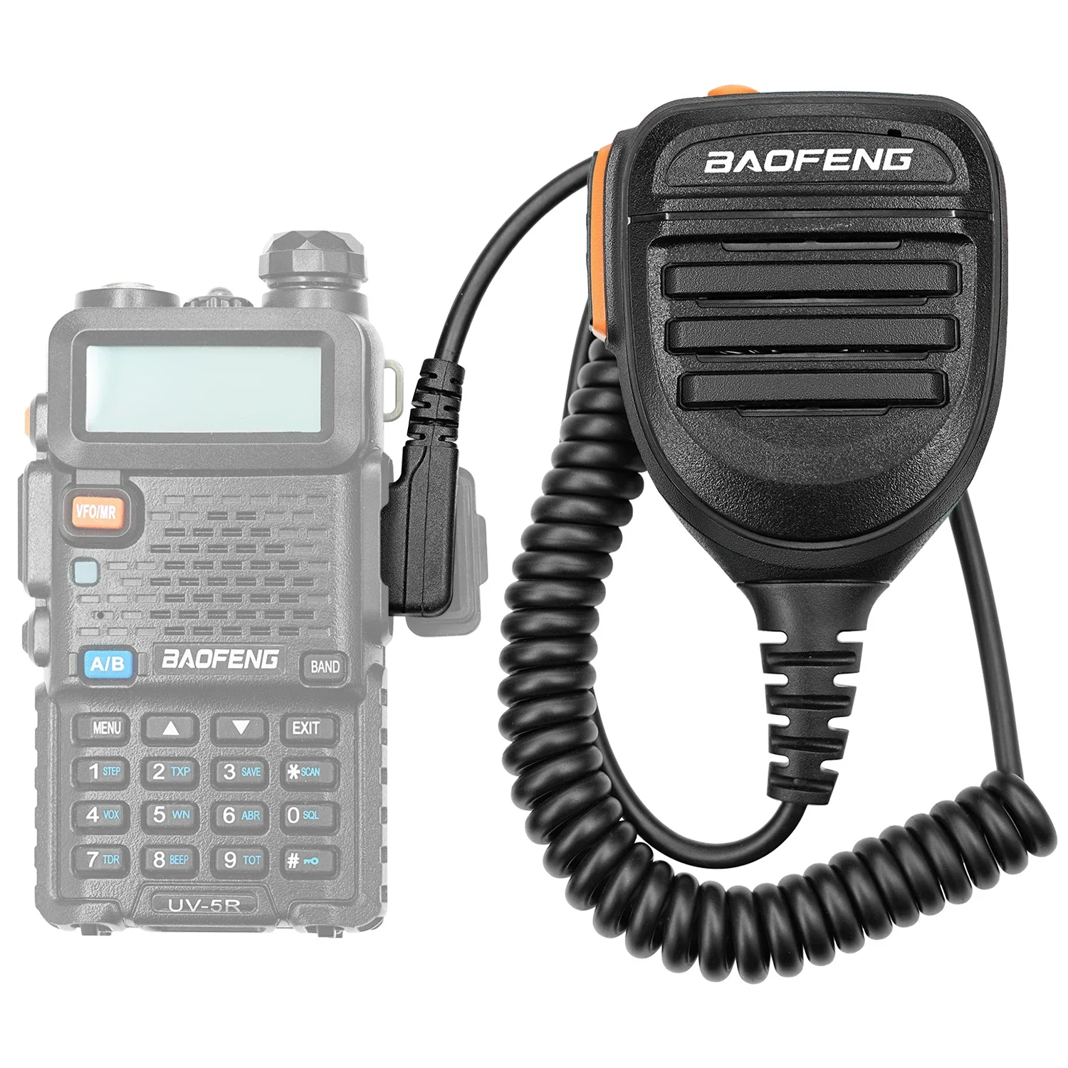 Baofeng Walkie Talkie Speaker Microphone PTT Shoulder Mic Portable for Baofeng 888S UV-5R Walkie Talkie,Radios Accessories 6