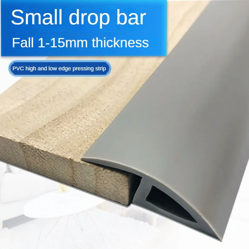 1M Self-adhesive Protective Carpet and Floor Edging Trim Strip PVC Flooring Threshold Transition Sealing Strips Fit 3-10mm Gaps