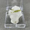 Natural green tourmaline pillars mineral crystal specimens + box size 3.4 cm + healing quartz crystals and stones rock gemstone 6