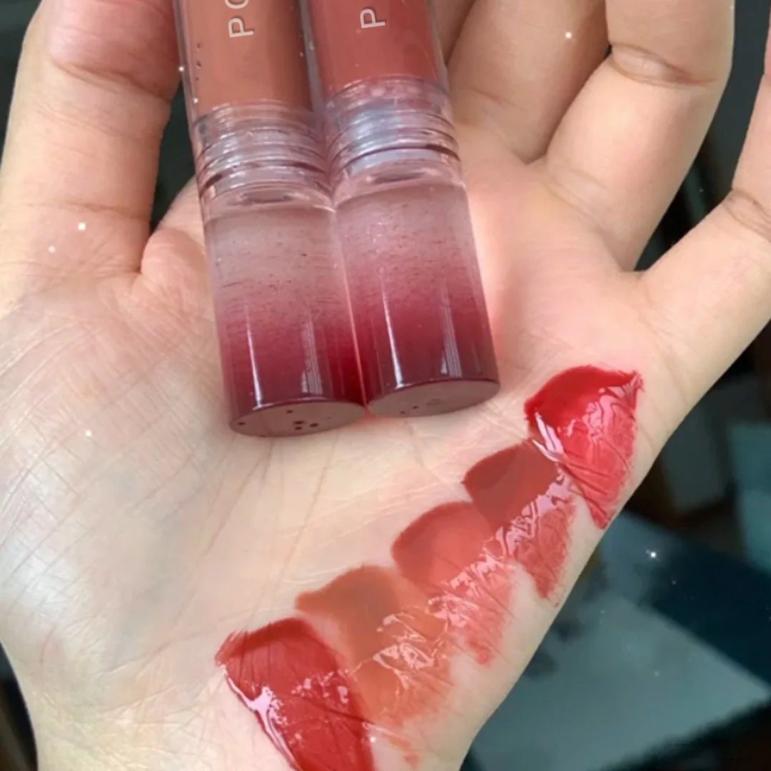 Lip Makeup Lip Glaze Lip Tint Lip Gloss Lip Lacquer Lip Stain 6 Color Tea Mirror Dyeing Moisturizer Liquid Lipstick Waterproof Long Lasting
