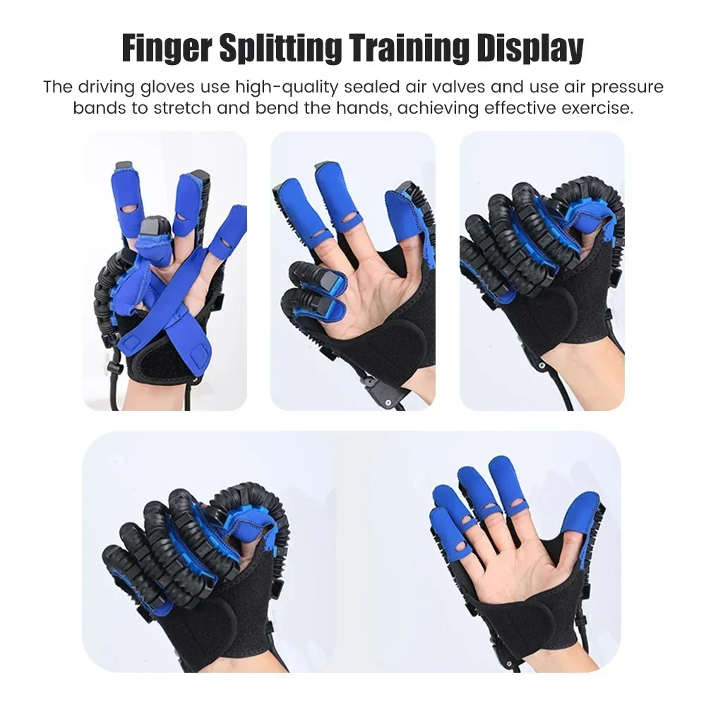 Hand Rehabilitation Robot Physiotherapy Gloves Hemiplegia Device Stroke Recovery Equipment Left Right Hand Therapy Massage Glove
