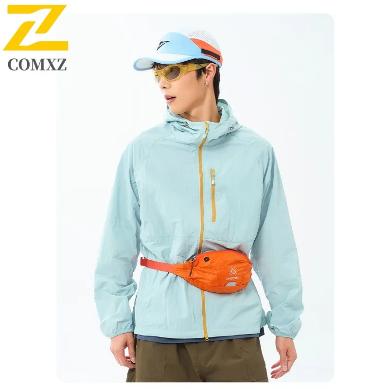 Men's Summer UV Protection Shirt Ice Silk Lightweight Fishing Hoodie Outdoor Camping Hiking Breathable Sunscreen clothing Jacket