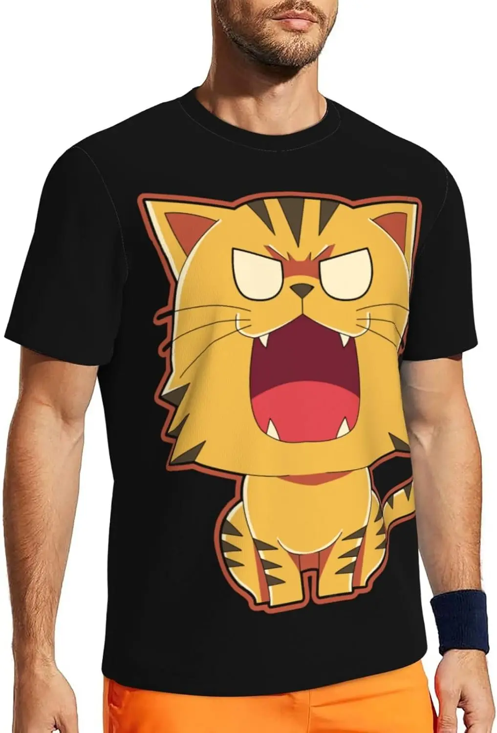 

Anime Toradora Tiger T Shirt Man's Summer Round Neck T-Shirts Casual Short Sleeves Tee