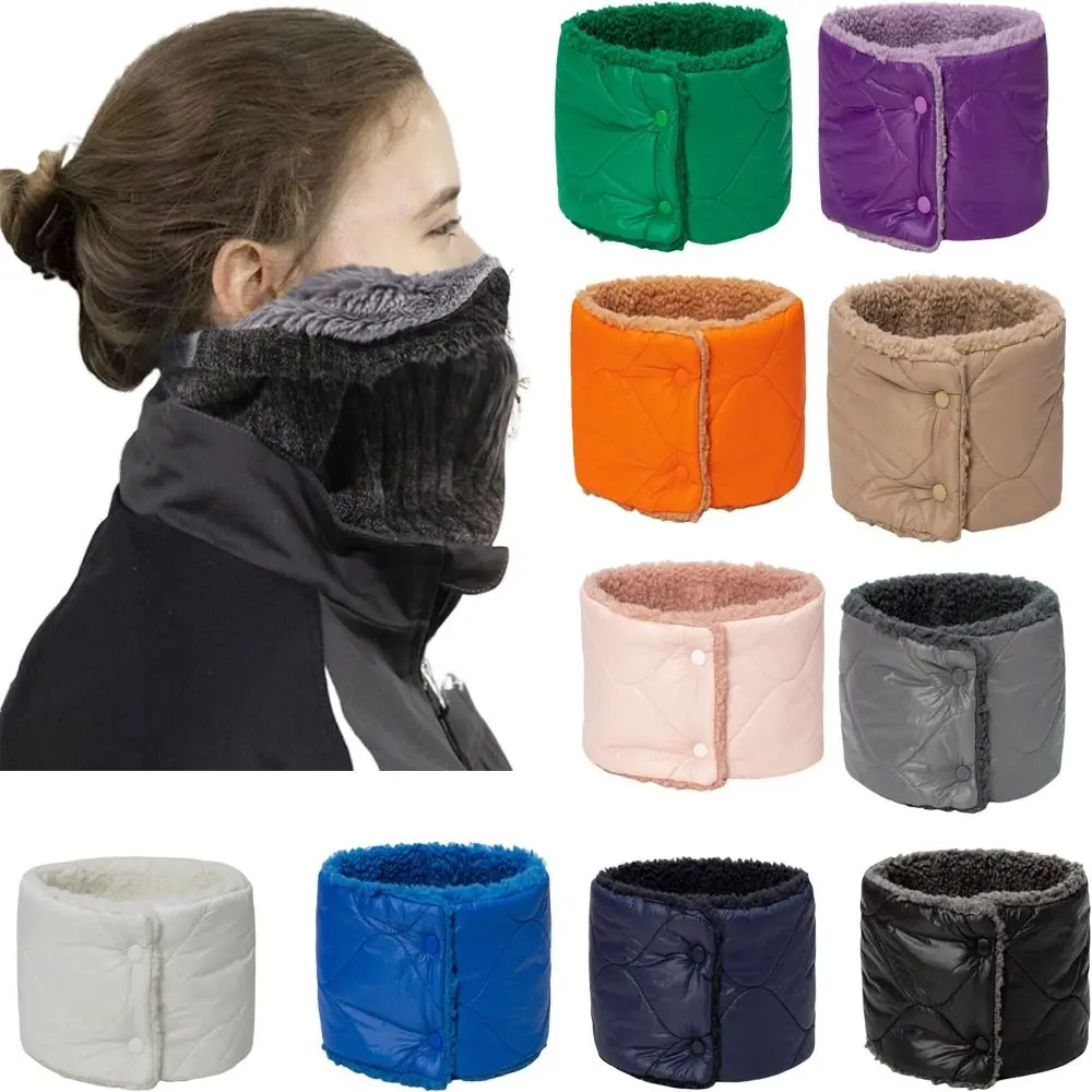

Unisex Fashion Warm Neck Cover Windproof Thickening Bib Winter Scarves Thermal Neck Warmer Snood Cowl Tube Fleece Scarf