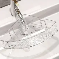 Water Ripple Bathroom Storage Rack Plastics Thickening Wall Storage Rack Punch Free Shower Gel Storage Rack Bathroom 2