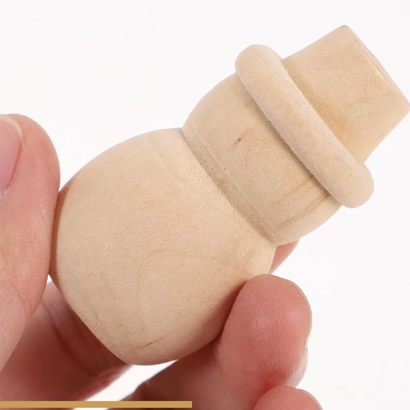 10PCS Creative Gifts Christmas Wooden Peg Dolls Unfinished DIY Art Craft Color Graffiti Toys for Kids Party Favors Prizes