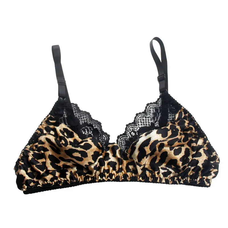 

Womens 100% Mulberry Silk No Rims Lace Brassiere Honeymoon Lingerie Sheer Ultra-Thin Bra Sleep Tops Comfortable Bra Underwear