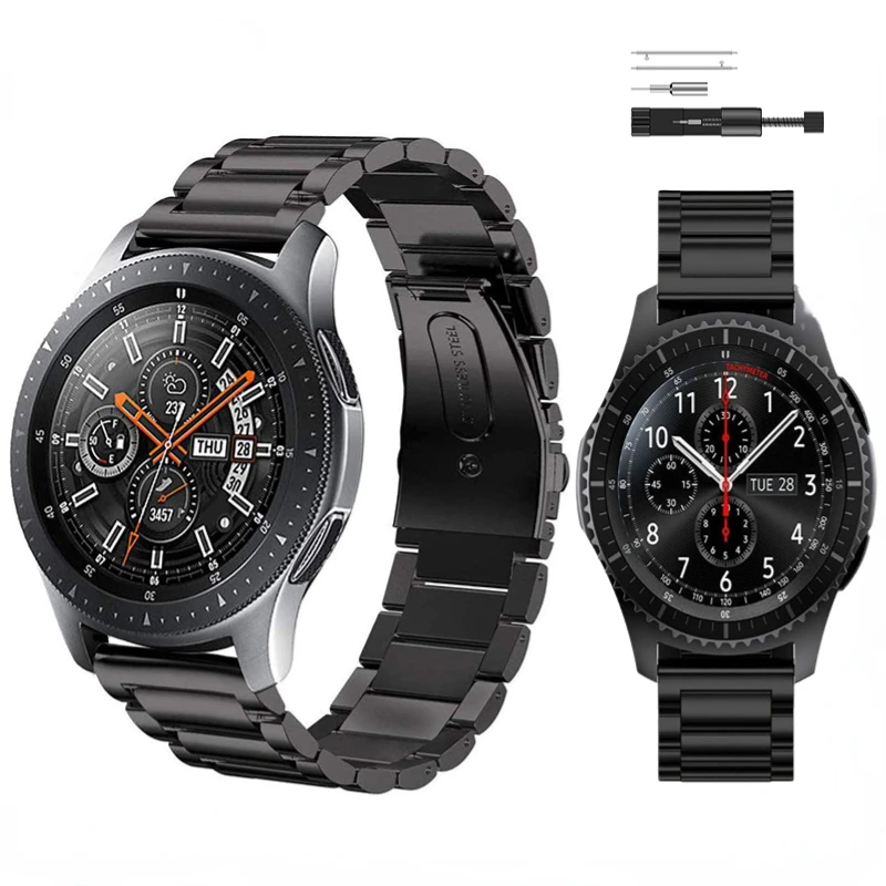 22Mm Metalowy Pasek Do Samsung Galaxy Watch 3 Huawei Gt2/Amazfit Gtr Bransoletka Ze Stali Nierdzewnej Do 20Mm Samsung Watch 4