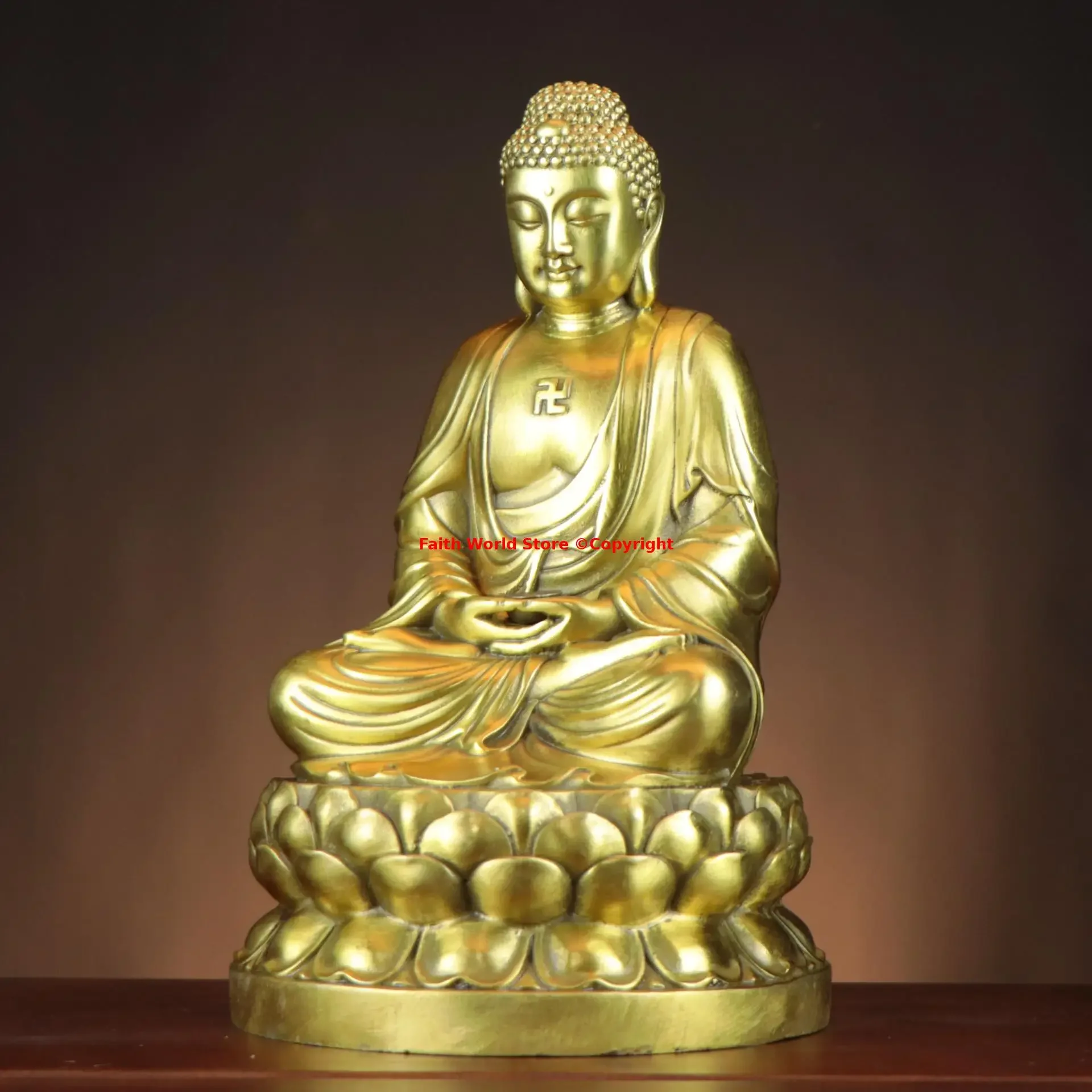 Buddhismus Artikel Buddha Shakyamuni Di Zangwang Guan Yin Buddha Statue Sicherheit Gesundes Glück segnen HOME Tempel Anbetungsschutz – Detail 8