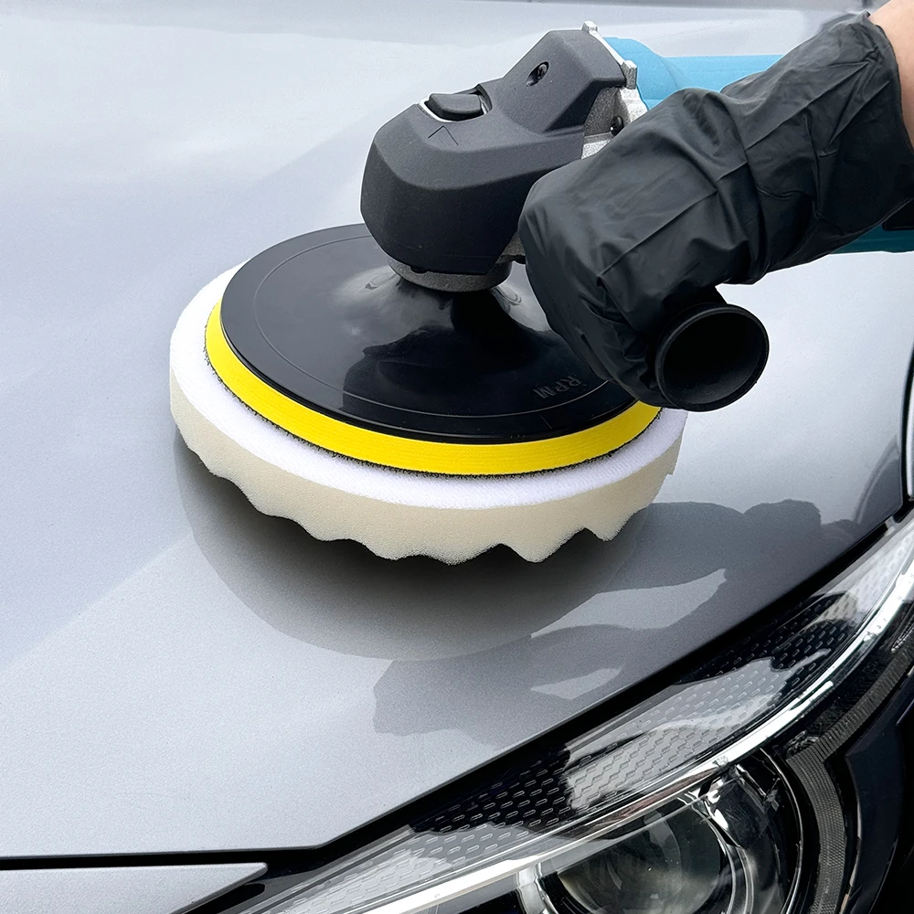 AUTOBRIGHT 7" inch Pad car polisher use Foam Pad Mirror Polishing Sponge Heavy Cutting Compound Wax Disc Car Care Tools