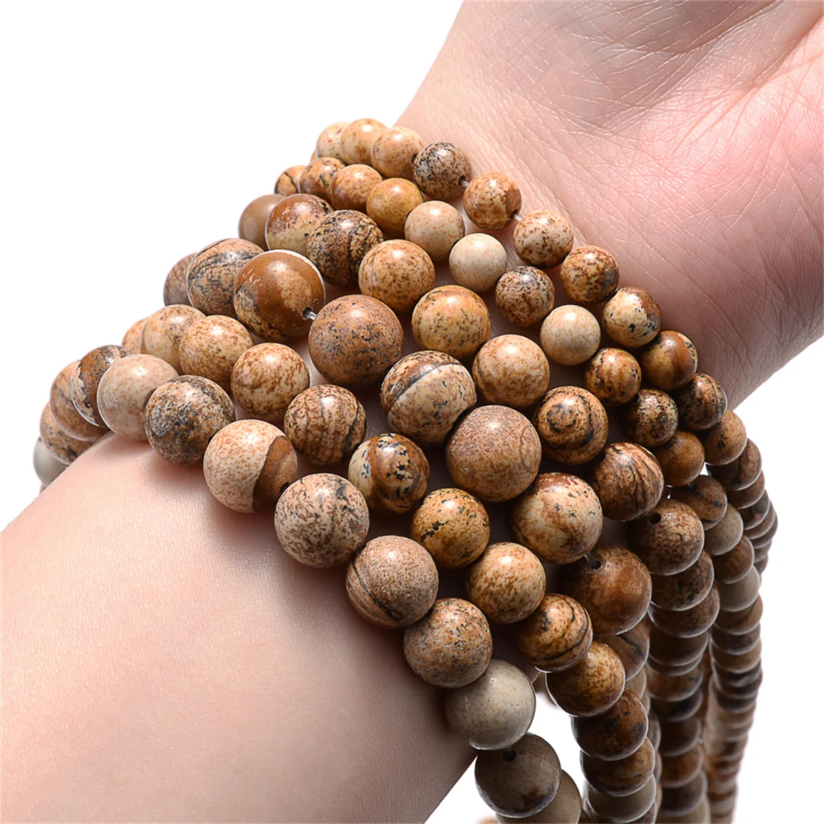 Natural Stone Beads Assortment for Jewelry Making and DIY Creations