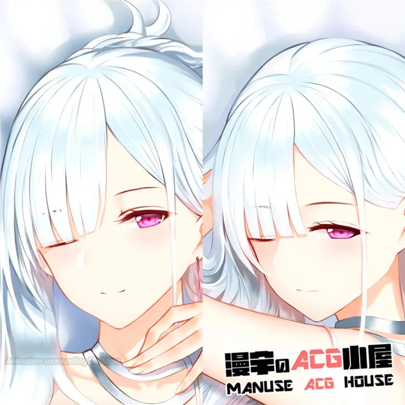 

Game Anime Girls Frontline AK12 Otaku Cushion Pillow Cover Cosplay Dakimakura Hugging Body Pillow Case Gift