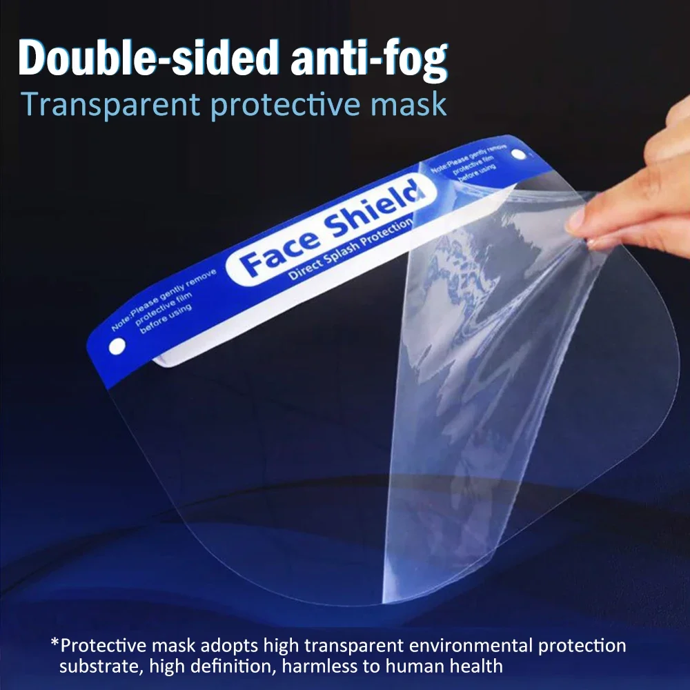 Lot de 10 Écrans Faciaux Anti-Buée Réutilisables - Protection Complète