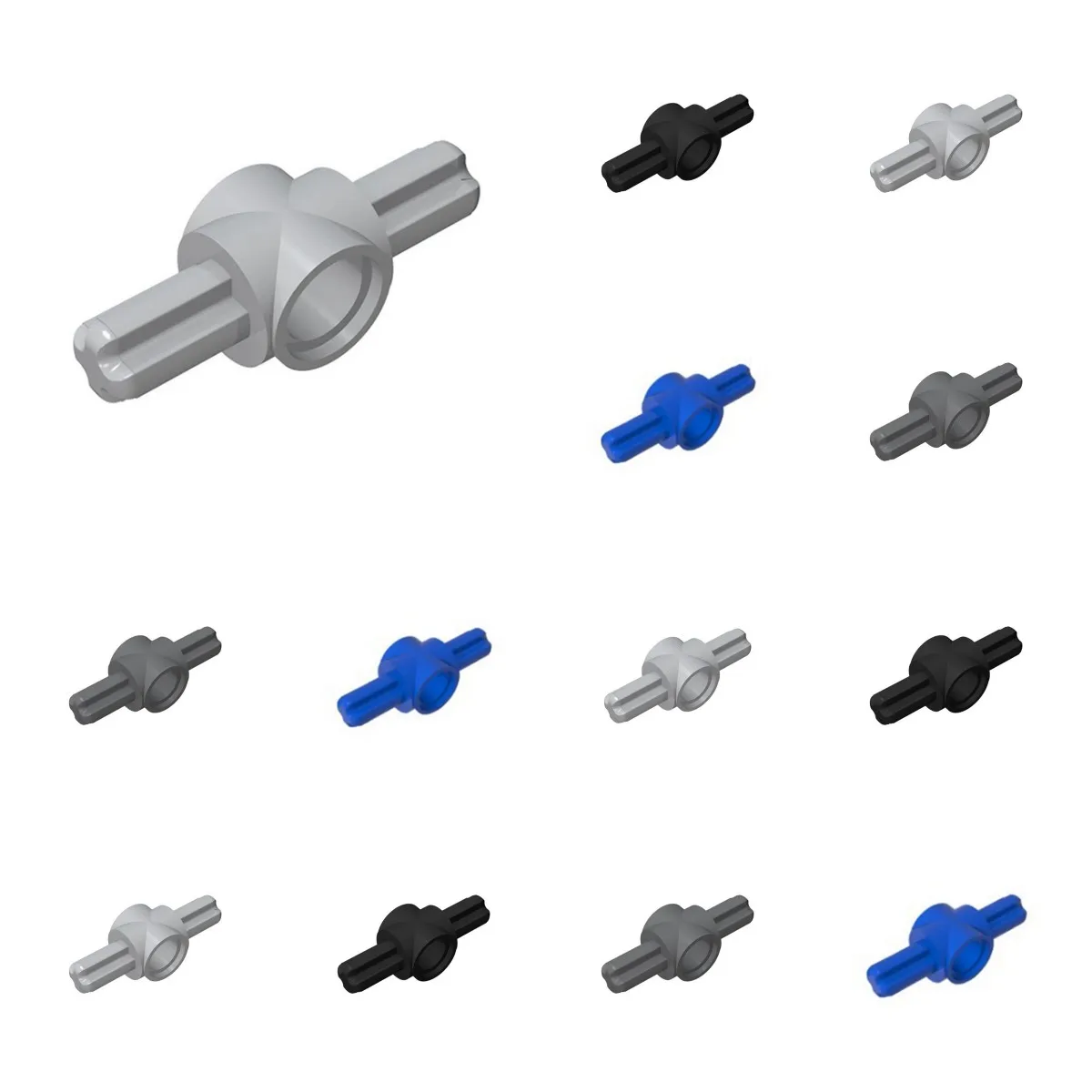 50 Stück Puzzle-Teile 27940 Achse und Stift Bausteine Verbindungsstück mit 2 Achsen Baustein Lernspielzeug Geschenk Dropshipping