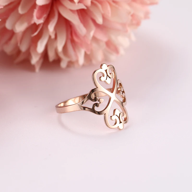 Kkjoy Edelstahlring für Frauen, keltische hohle Fingerringe, Krone, Lotus, Hexerei, Amulett, Pentagramm, Schmuckgeschenk – Detail 24