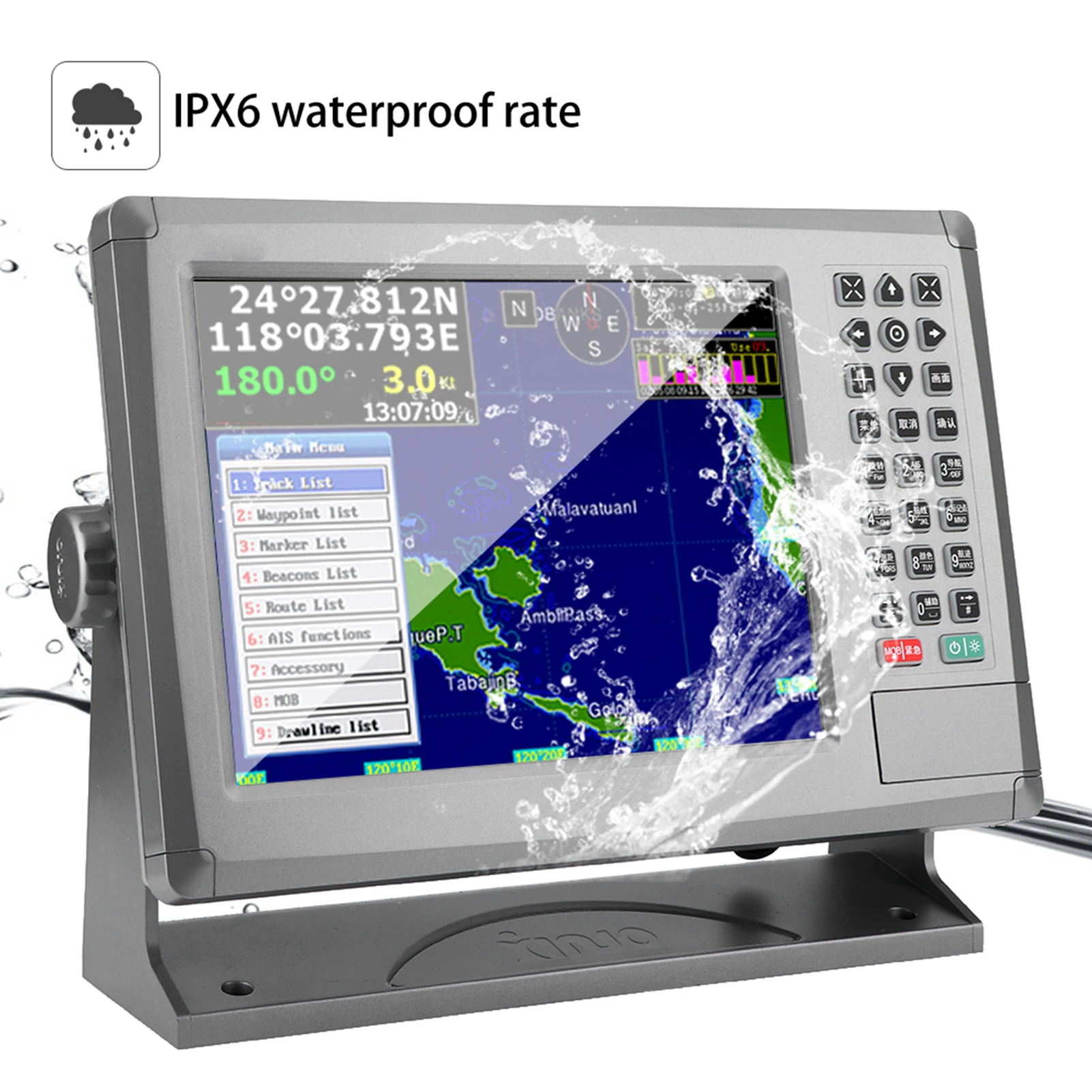 10.4in Marine AIS Class B GPS Navigator XF-1069B Collision Avoidance Automatic Identification for XINUO Marine Chart Plotter GPS