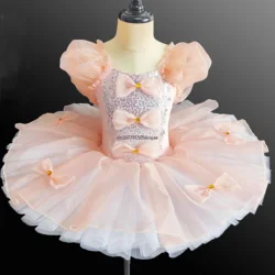 Romantic Sequin Ballet Tutu For Girls Kids Swan Lake Ballerina Party Dance Costumes Prom Ballet Dress Girls Dance Wear