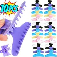 Pinces à cheveux papillon noir pour femmes et filles, outils de maintien de coiffure, pinces à griffes de Section de cheveux, accessoires de Salon professionnels 2