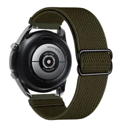 Versatile Nylon Loop Braided Watch Strap - Premium Sports Wristband Bracelet for 22mm (Army green)