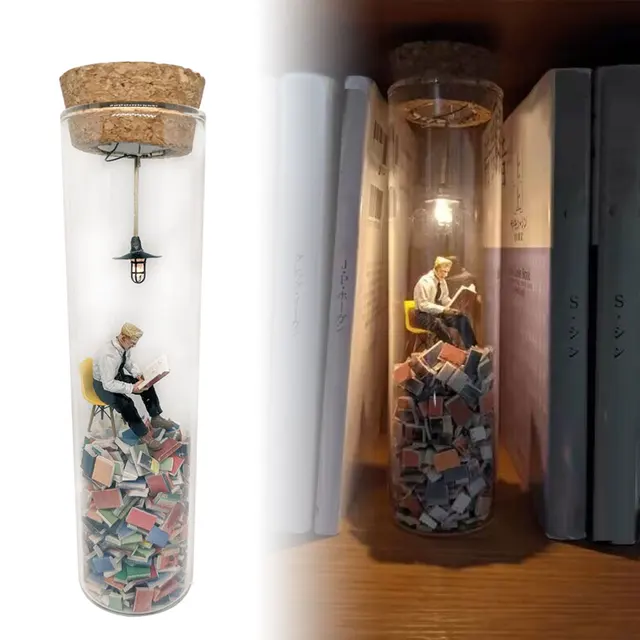 creative Test Tube Diorama Test Tube Tiny Figures Decorative