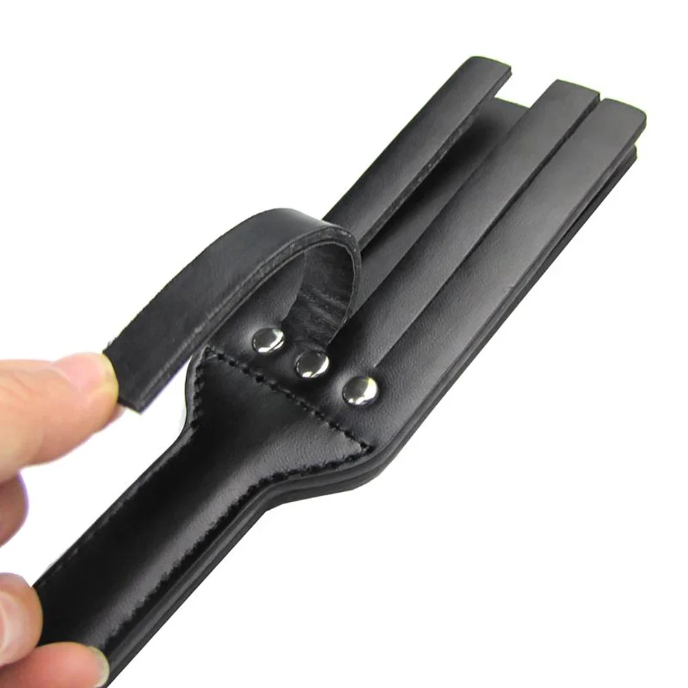 Bondage PU Leather Spanking Paddle Flirt Fetish Slave Flogger Whip Sex Toys Adult Couples Valentine's Day Game