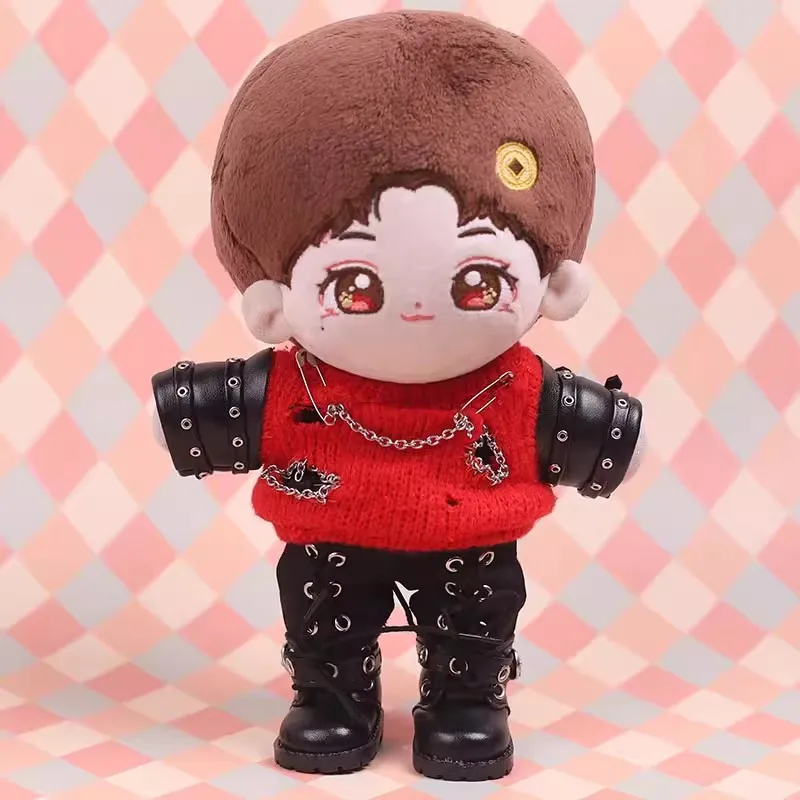 20CM Star Cotton Doll Clothes Fashion Chain Top Suit The same as Hong Kong Mirror Anson Lo 20cm Plush Doll Clothes