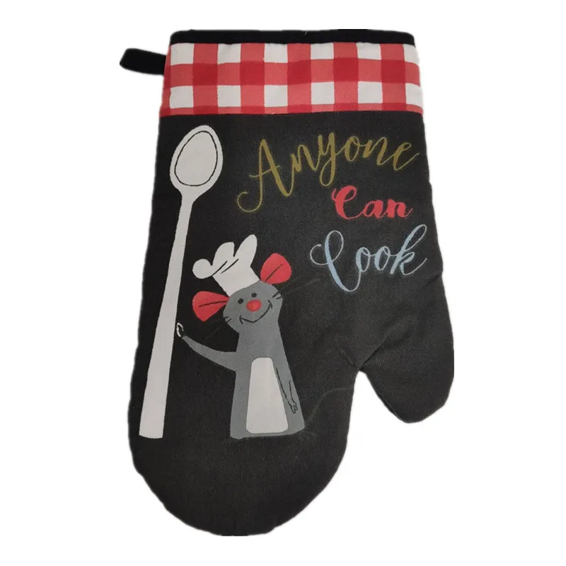 1Pc 16x27cm Cotton Halloween Series Printed Oven Mitts Baking Glove Microwave Insulation Kitchen Tool Party Gift