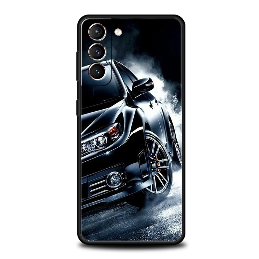 Coole Sport-Schwarzauto-Hülle für Samsung Galaxy S24 S23 S22 S20 S21 FE Ultra S24 S23 S10 S10E S9 S8 Plus 5G Silikon-Telefonabdeckung – Detail 4