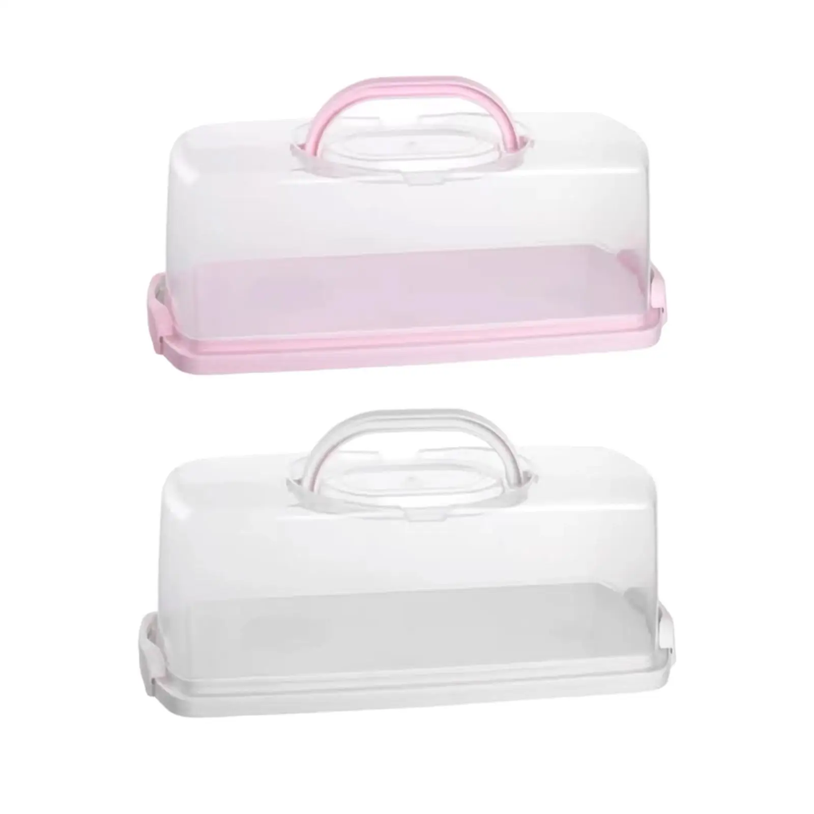 Rectangular Bread Box Food Storing Multifunction with Transparent Lid with Handle Bread Keeper for Graduation DIY Baking