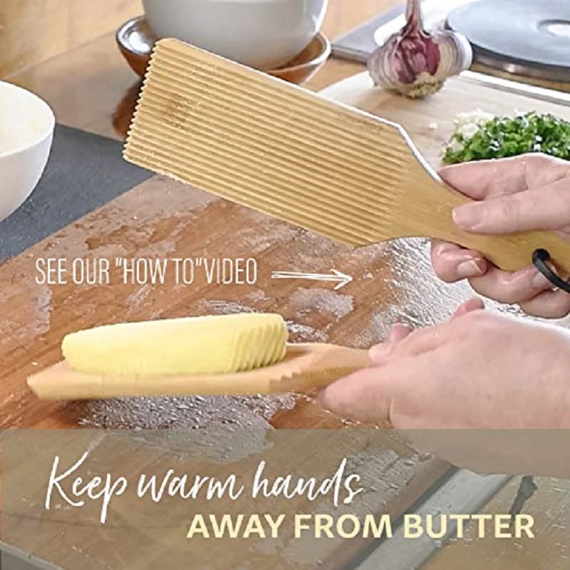1pcs Noodles Wooden Butter Table And Popsicles Easily Make Authentic Homemade Pasta And Non-stick Butter Pasta Plate pasta making tools