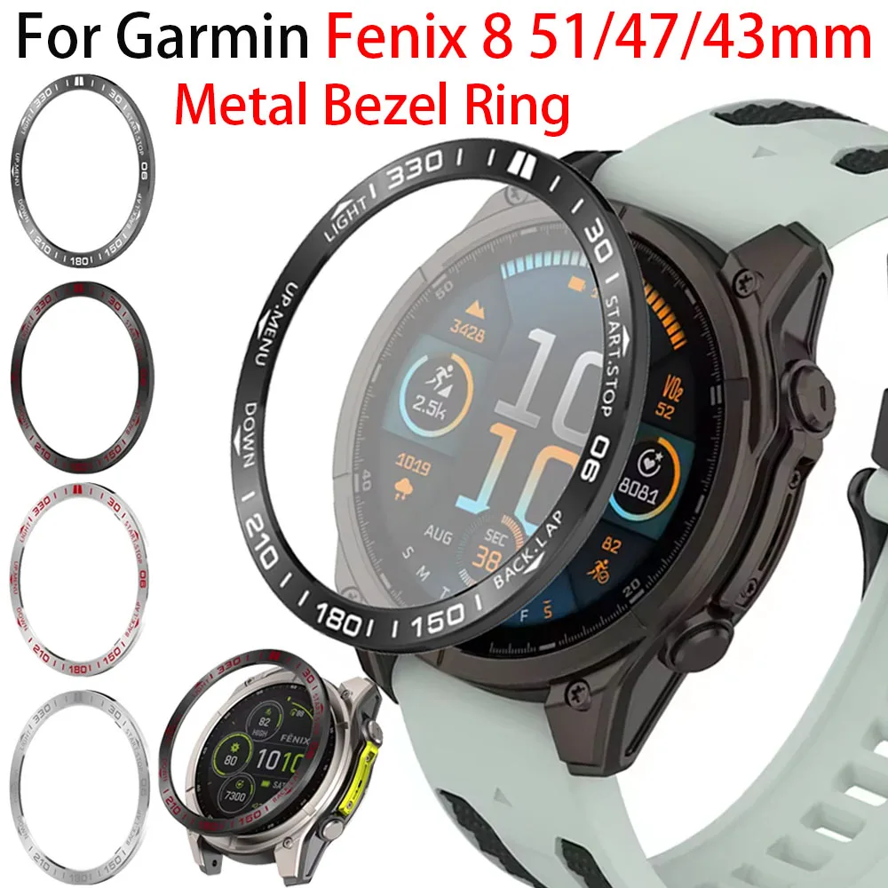 Durable Metal Bezel Ring with Time/Speed Scale & Scratch-Proof Protection