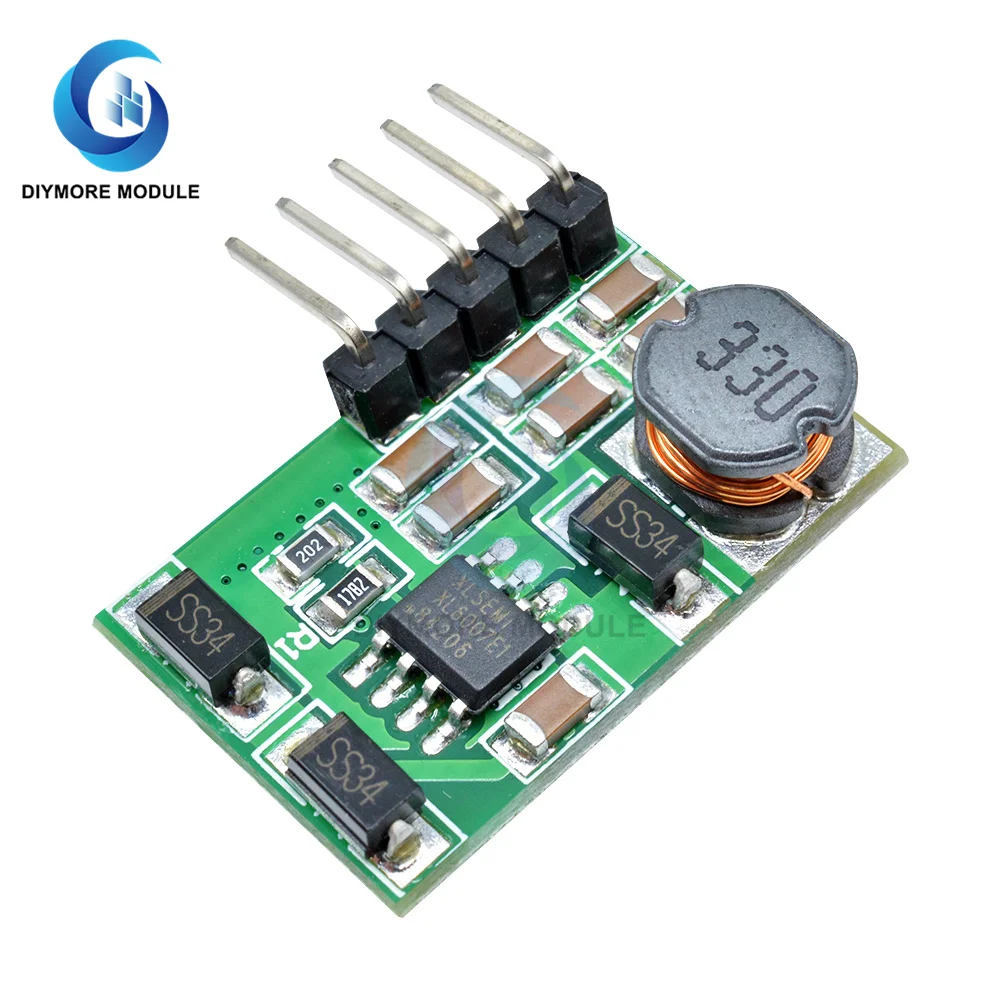 Dc 5V 6V 9V 12V 15V 24V Step Up Boost Converter Modulo Di Alimentazione Dd1718Pa + Pin 3-18V A Modulo Boost Positivo E Negativo