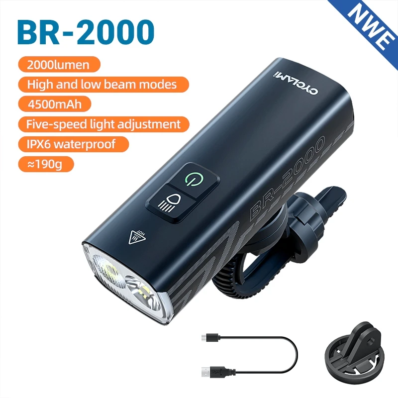 CYCLAMI 1000LM الدراجة الخفيفة الجبهة مصباح نوع-C...