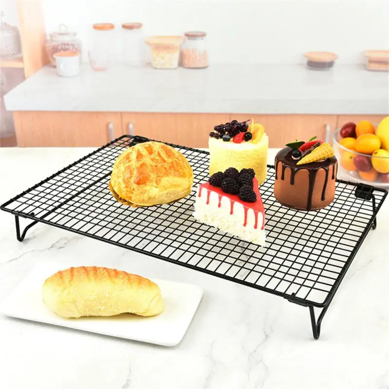

Cooling Rack For Baking Cake Pastry Bread Cookie Pie Dish Tray Cooling Grid Stainless Steel Nonstick Cooling Rack Kitchen Gadget