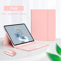 Compact Magnetic Keyboard Case with Mouse for iPad Mini 6 2021 (Pink mouse)