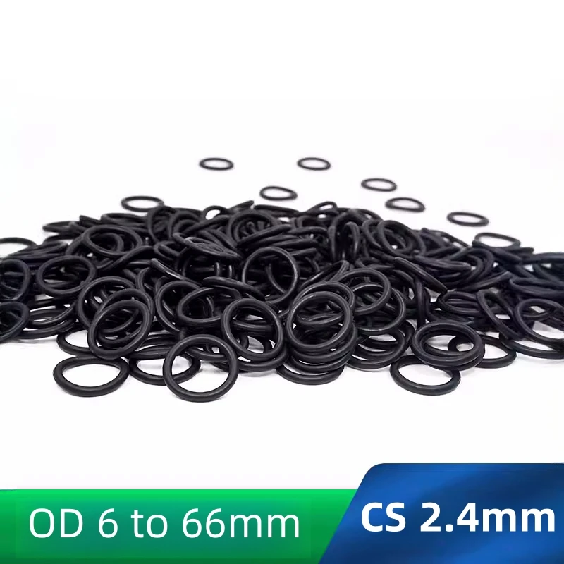 

Custom NBR70 O Rings Gasket Cushion Temperature Heat Oil Resistant Wear-resisting Waterproof Dustproof CS 2.4mm Black