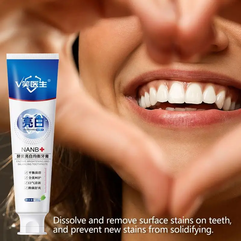 Probiotic Toothpaste Brightening And Deep Cleaning Toothpaste For Adults Yellow Teeth Corrector Brightening Enzyme Tooth Care