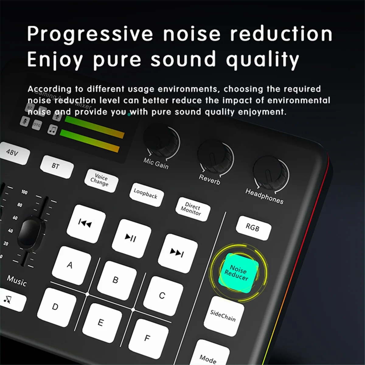Elect-Audio Mixer G1 Tuner Gaming Computer Soundkarte Rgb Beleuchtung Computer Handy Live Broadcast Aufnahme Universal S23E8776D04Ee427B831Ac75C9Dcae0F1F
