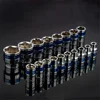 8-36mm CR-V Steel Anti-rust Treatment Ratchet Wrench Socket 1/2 Inch Blue Drive Short Hex Sockets Nut Removal 1