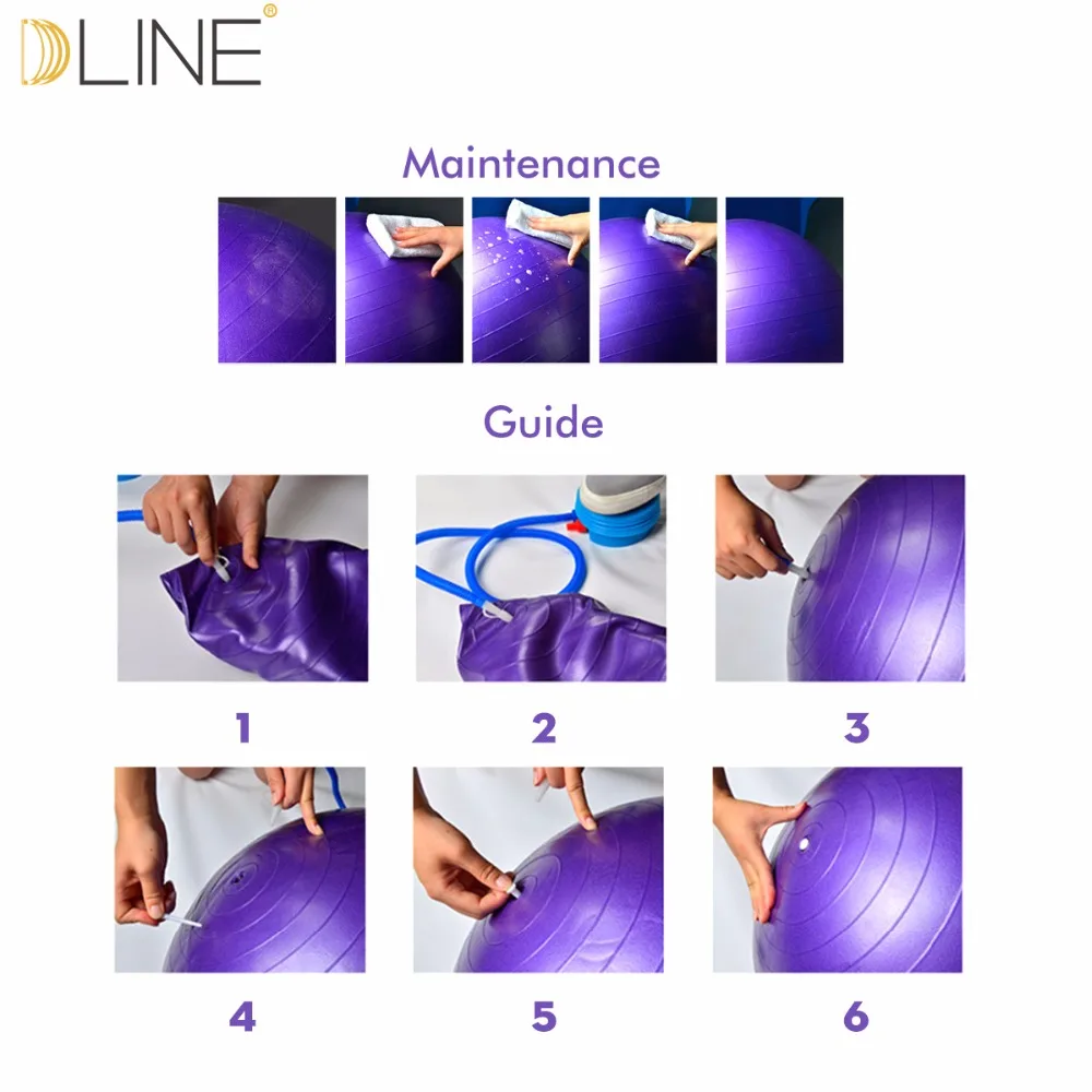 핫 세일 안티버스트 PVC 짐 요가 볼 밸런스용
