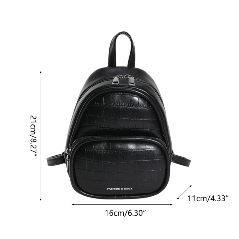 Practical Backpack School Bag Small Daypack for Students and Working Individuals