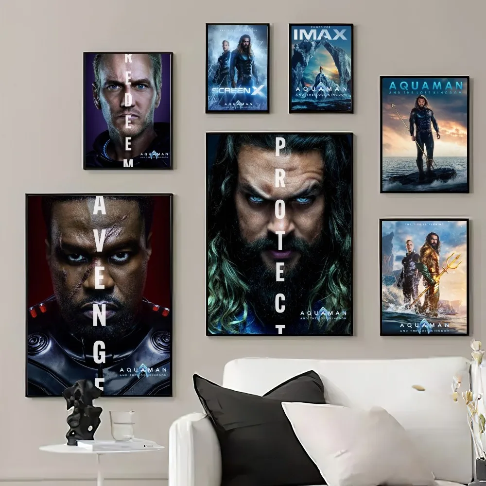 

Film A-Aquaman and the-Lost K-Kingdom Poster Prints Wall Pictures Living Room Home Decoration