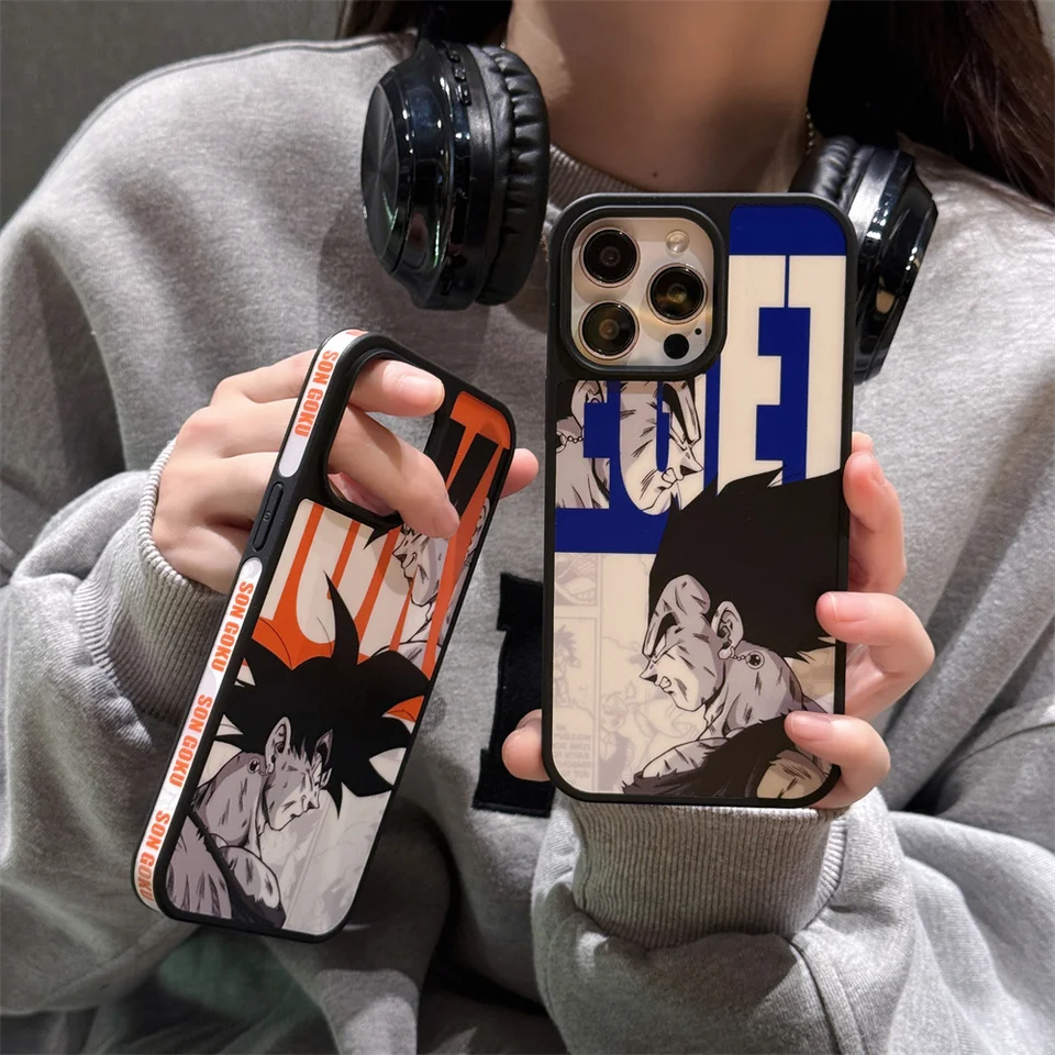 2 Custodie Anime Per IPhone 11 Pro MAX 6.5 Pollici - Manga Dragonball Z Goku - Cover TPU Silicone Antiurto - Kawaii 01