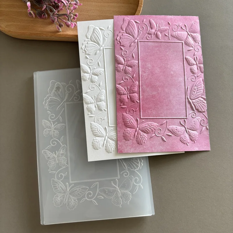 Plastic Embossing Folder Metal Embossing Folder 3D Texture Fades Embossing Folder Background Embossing Folder For Template for Card Making Scrapbooking Paper Craft